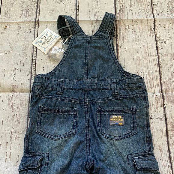 Cadet Rousselle baby boy jean overalls 18 mth NWTs - Picture 5 of 8